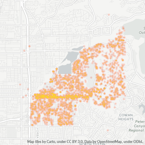 92869 Business Density Heatmap