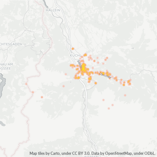 Heatmap für postleitzahl 5440