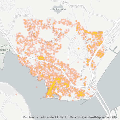 94510 Business Density Heatmap