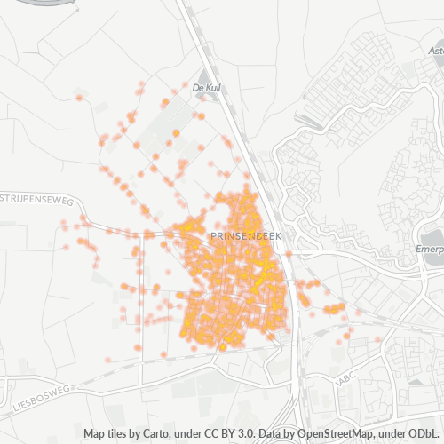Heatmap voor postcode 4841