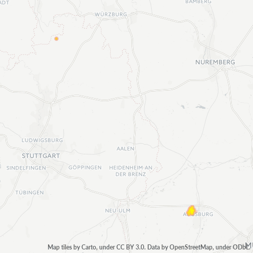 Heatmap für plz 86356