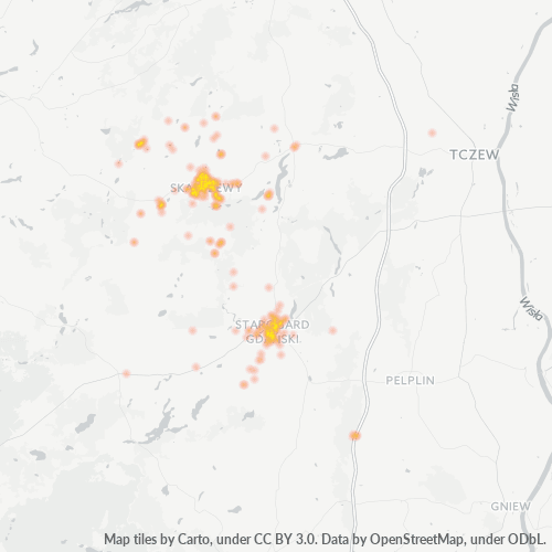 83-250 Mapa intensywności działalności gospodarczej