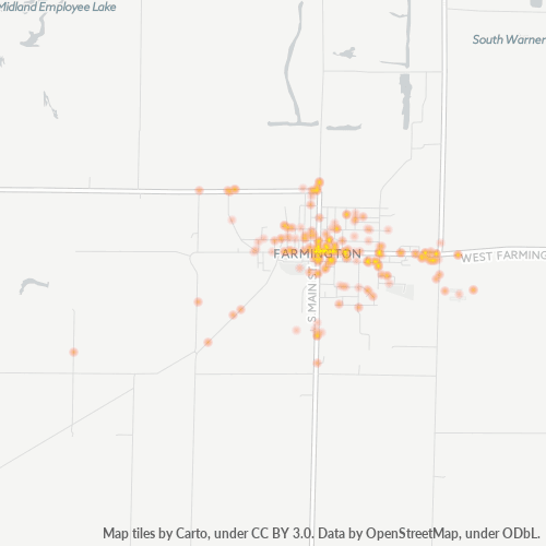61531 Business Density Heatmap