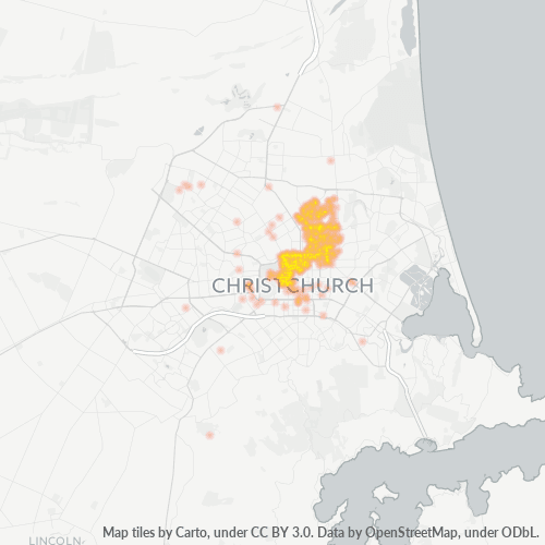 8013 Business Density Heatmap