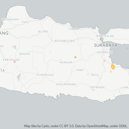 67174 Peta Panas Densitas Bisnis
