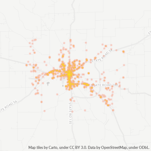 47167 Business Density Heatmap