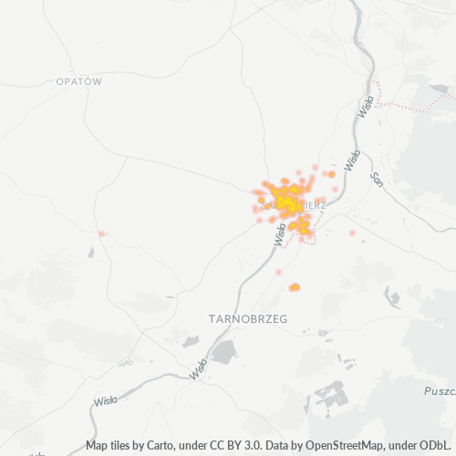 27-600 Mapa intensywności działalności gospodarczej