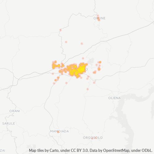 08100 Mappa di calore dell'azienda