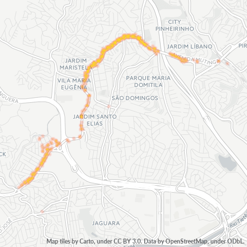 05110-000 Mapa de calor de densidad empresarial