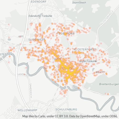 Heatmap für plz 25524
