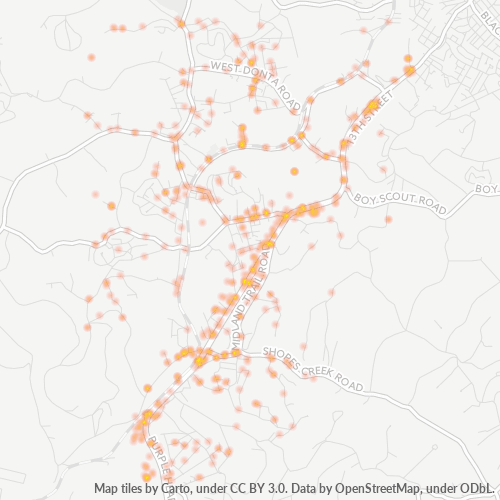 41102 Business Density Heatmap