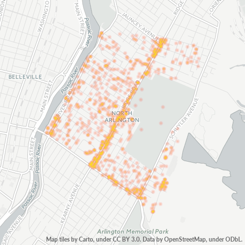 07031 Business Density Heatmap