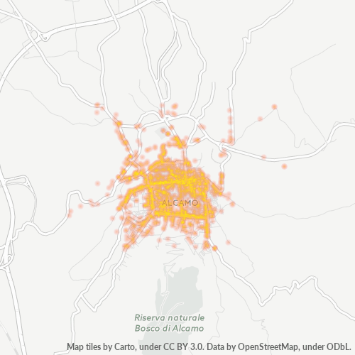 Mappa di calore per cap 91011
