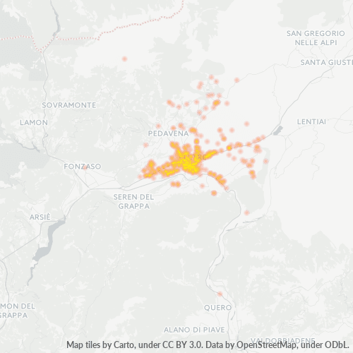 Mappa di calore per cap 32032