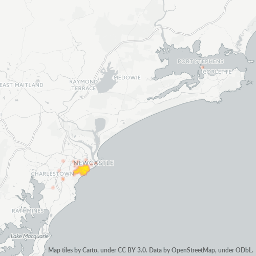 2291 Business Density Heatmap
