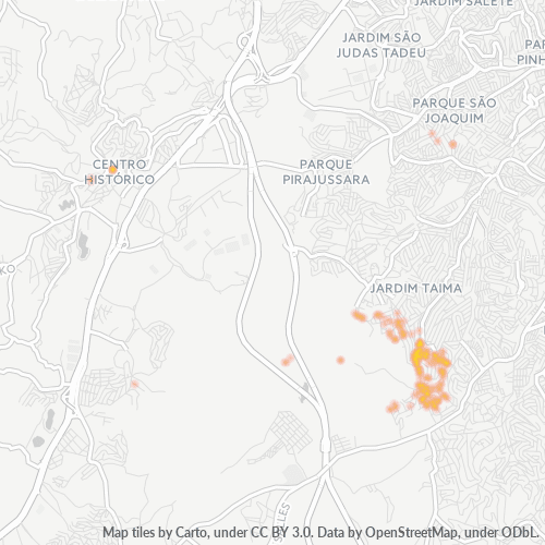 06824-000 Mapa de calor de densidad empresarial