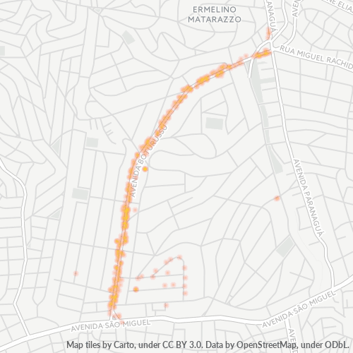 03802-000 Mapa de calor de densidad empresarial