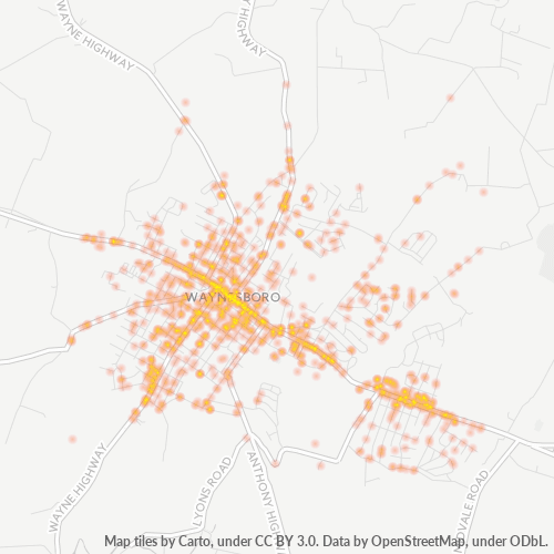 17268 Business Density Heatmap