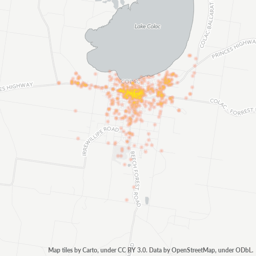 3250 Business Density Heatmap
