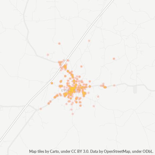 36401 Business Density Heatmap