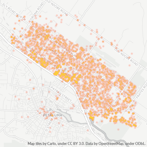 94954 Business Density Heatmap