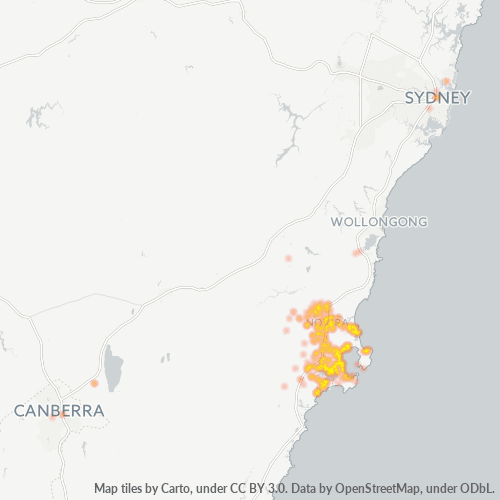 2540 Business Density Heatmap