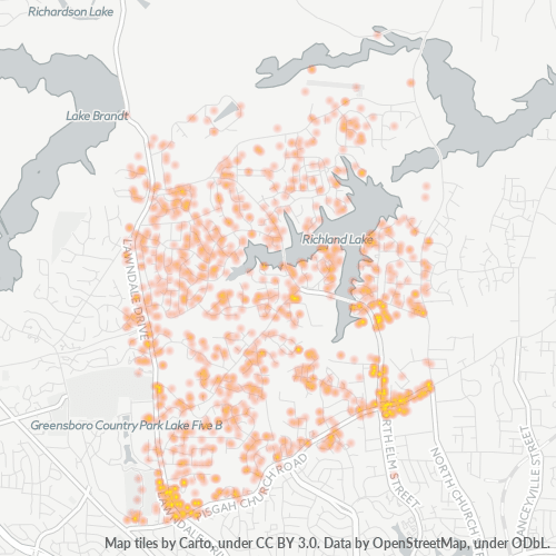 27455 Business Density Heatmap