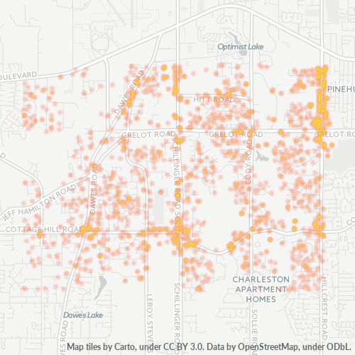 36695 Business Density Heatmap