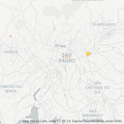 03066-000 Mapa de calor de densidad empresarial