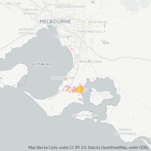 3915 Business Density Heatmap