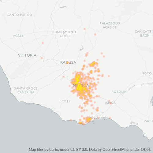 Mappa di calore per cap 97015
