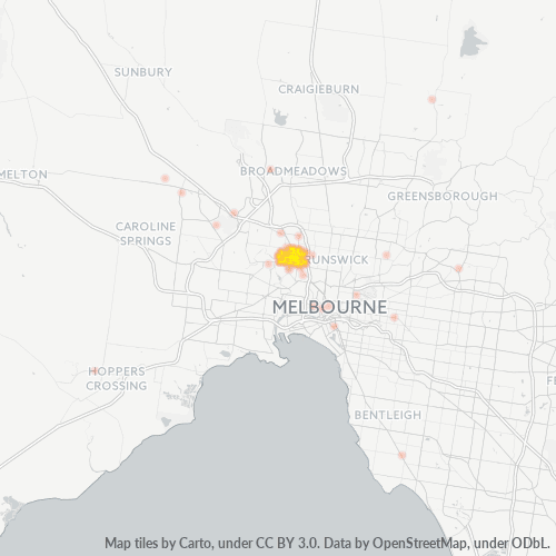 3039 Business Density Heatmap