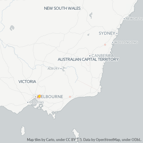 3136 Business Density Heatmap