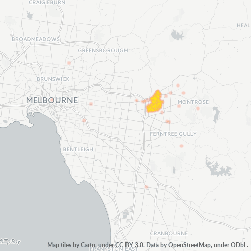 3135 Business Density Heatmap