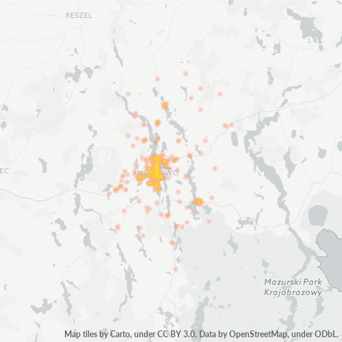 11-700 Mapa intensywności działalności gospodarczej