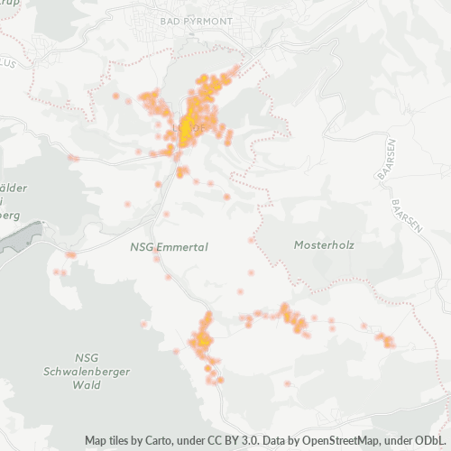 Heatmap für plz 32676
