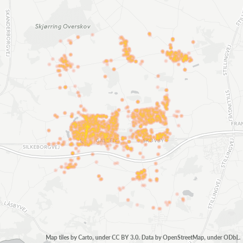 8464 Heatmap over forretningstæthed