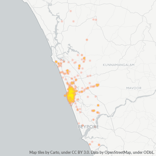 673001 Business Density Heatmap