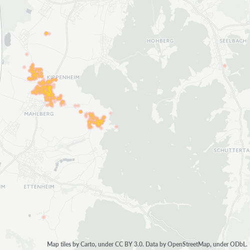 Heatmap für plz 77971