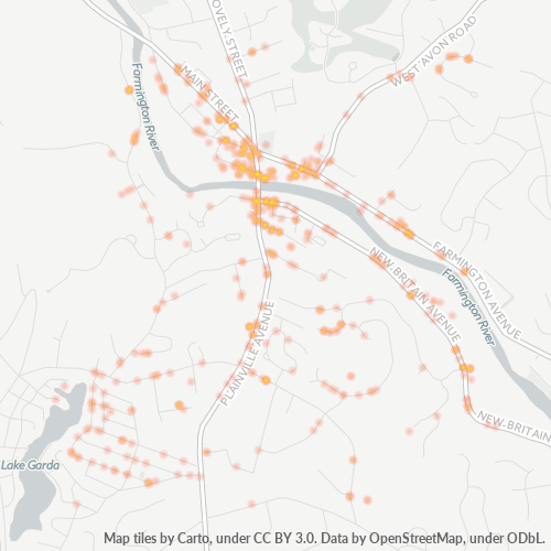 06085 Business Density Heatmap