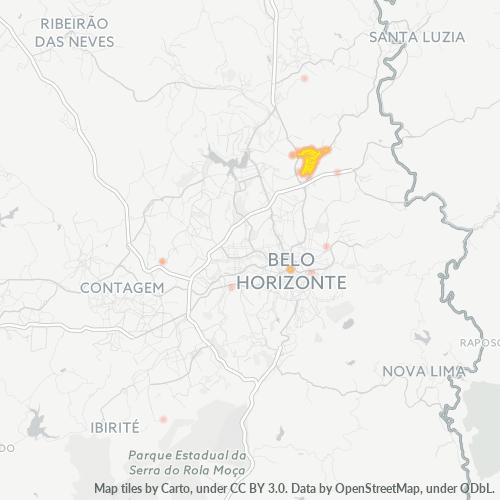 31814-000 Mapa de calor de densidad empresarial