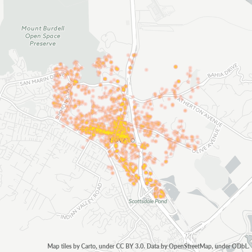 94945 Business Density Heatmap