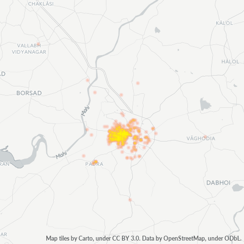 390007 Business Density Heatmap