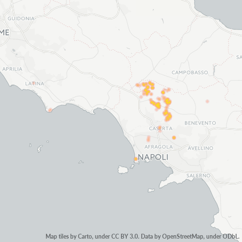 Mappa di calore per cap 81010