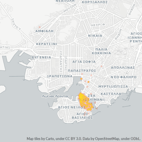 185 36 Χάρτης θερμότητας πυκνότητας επιχείρησης