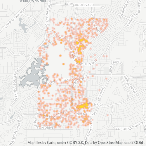 34608 Business Density Heatmap