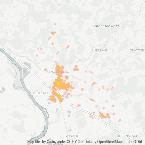 Heatmap für plz 94491
