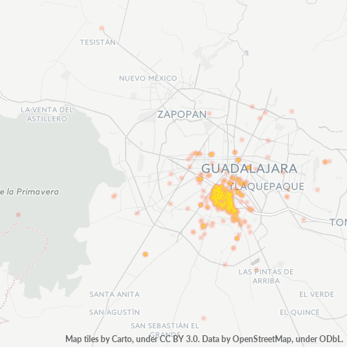 44940 Mapa de calor de densidad empresarial