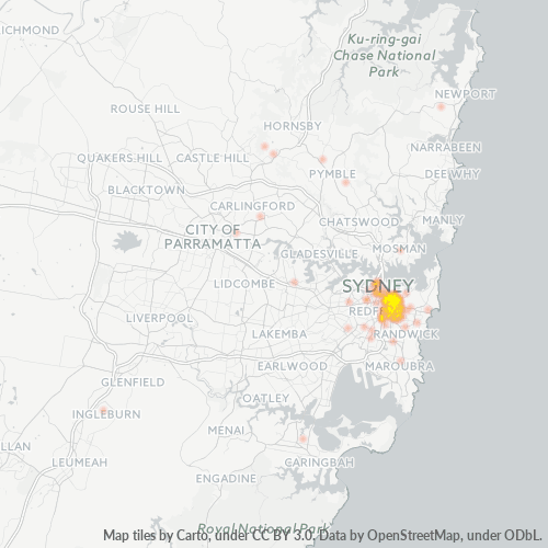 2021 Business Density Heatmap