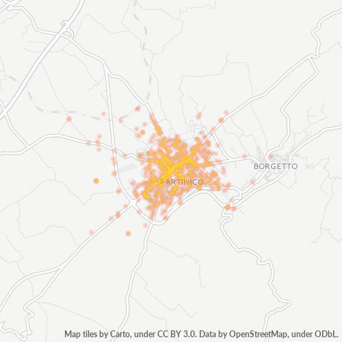 Mappa di calore per cap 90047